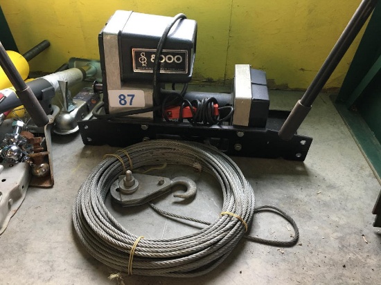SEARS 8000 WINCH & CABLE