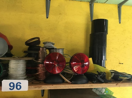 LOT OF WIRE & TOWING ACCESSORIES