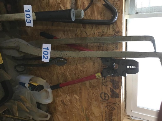 SWAGE TOOL & (2) SHEARS