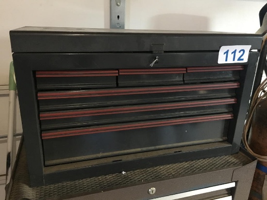 6-DRAWER TOOL BOX & ASSORTED TOOLS