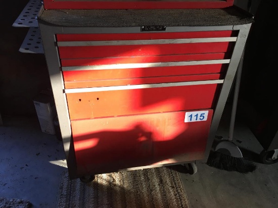 3-DRAWER & CABINET TOOL CHEST & ASSORTED TOOLS