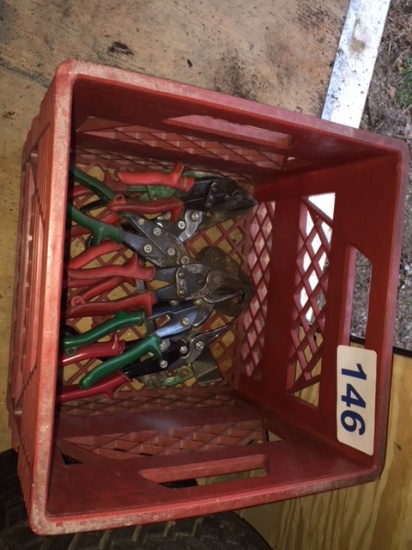 LOT OF (10) ASSORTED SNIPS & TOOLS