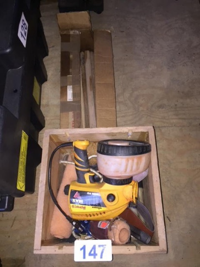 WOODEN HANDLES, PAINT SUNDRIES & WAGNER PAINT SPRAYER