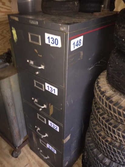 STEELMASTER 4-DRAWER LEGAL SIZE FILE CABINET