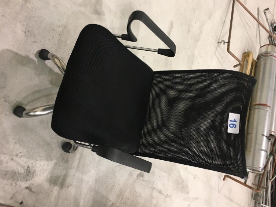 MULTI-TASK OFFICE CHAIR, BLACK, MESH BACK