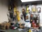 ASSORTED TOOLS, SAWS, OIL CANS & MISCELLANEOUS