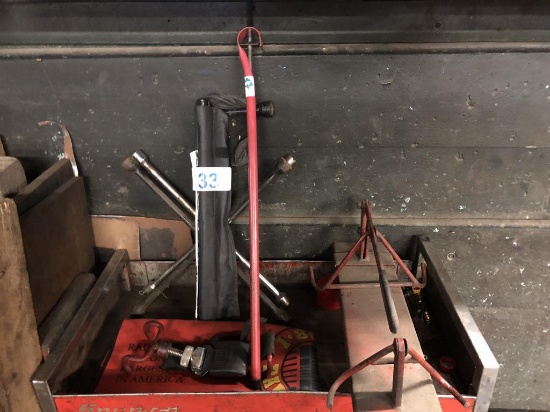 TIRE IRONS, STEERING WHEEL CLAMP & MISCELLANEOUS