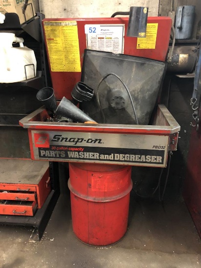 SNAP-ON PBD32 30 GALLON PARTS WASHER