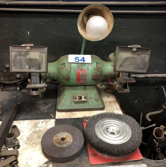 POWERMATIC BENCH GRINDER W/ SPARE DISCS