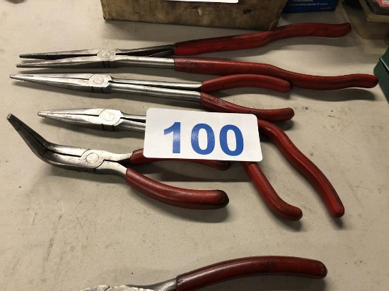 (SOLD BY THE PIECE BID PRICE TIMES QUANTITY) SNAP-ON NEEDLE NOSE PLIERS