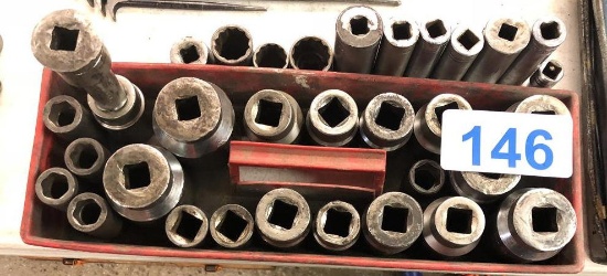 LOT OF (32) ASSORTED SOCKETS