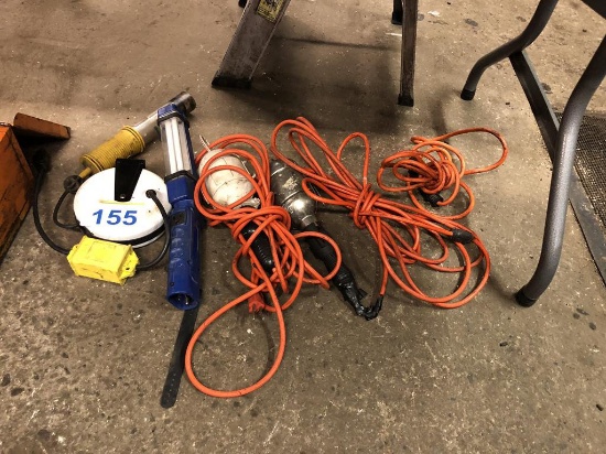 LOT OF TROUBLE LIGHTS & EXTENSION CORDS