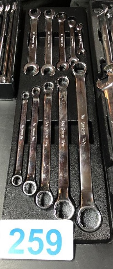 (SOLD BY THE PIECE BID PRICE TIMES QUANTITY) SNAP-ON XB 3/8 - 15/16 & RXFS 1/4 - 13/16 WRENCHES