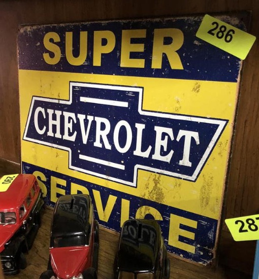 SUPER SERVICE CHEVROLET SIGN