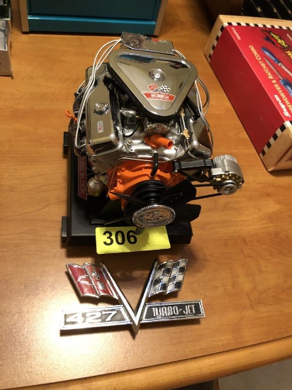 427 BIG BLOCK MODEL ENGINE W/ ORIGINAL BADGE