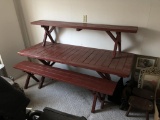 GAS GRILL & PICNIC TABLE