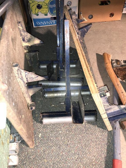 LOT OF ROLLER STANDS & TABLE ACCESSORIES