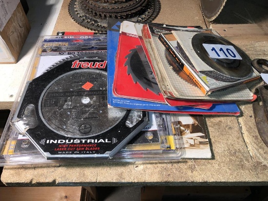 LOT OF (20) NEW SAW BLADES: 8" TO 12"