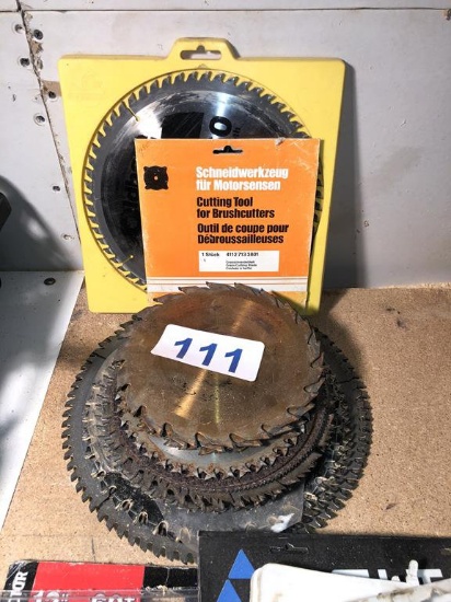LOT OF (26) ASSORTED USED SAW BLADES