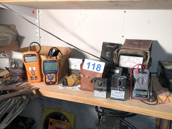 LOT OF (12) ASSORTED AUTOMOTIVE & ELECTRICAL TESTERS