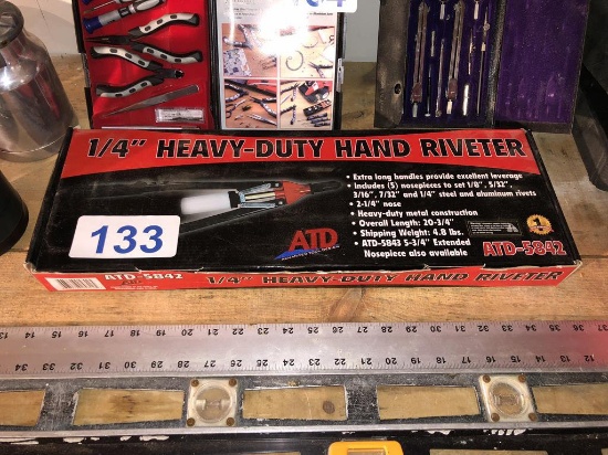 ATD 5842 1/4" HEAVY DUTY HAND RIVETER