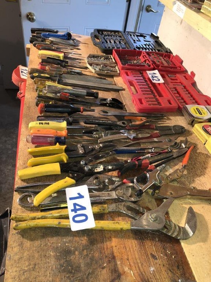 LOT OF (58) ASSORTED HAND TOOLS