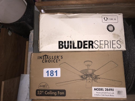 CEILING FANS 52" EACH