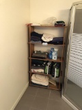 2-PINE SHELVES & CONTENTS