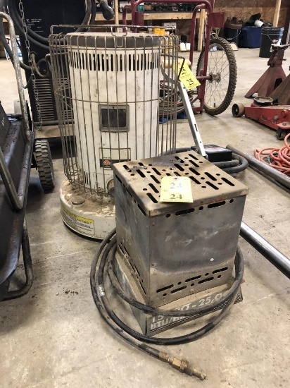 LOT: 25,000 BTU LP HEATER, KEROSUN KEROSENE HEATER