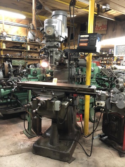 BRIDGEPORT 1.5HP 3PH VERTICAL MILLING MACHINE, S/N: 150595