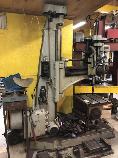 PRENTICE BROS COMPANY RADIAL ARM DRILL PRESS