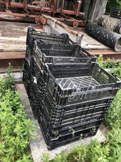 PLASTIC PRODUCE CRATES, PLANT POTS