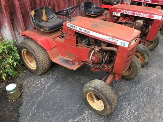 WHEEL HORSE C-81 EIGHT-SPEED LAWN TRACTOR