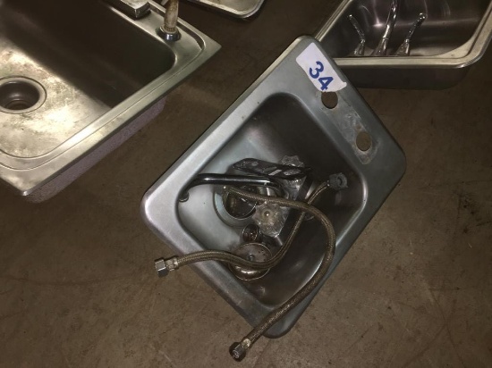 STAINLESS STEEL HAND SINK W/ FAUCET