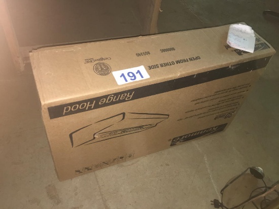KENMORE 30" BLACK OVER THE RANGE HOOD