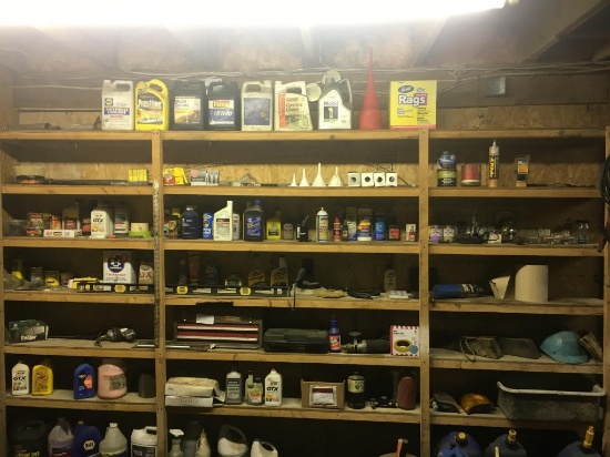 JIGSAW, DRILL, TOOL CHEST, SPARK PLUGS, FEBI BILSTEIN ZH-M, CAR PARTS & LUBRICANTS ON SHELF