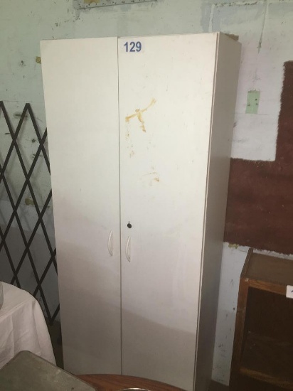 WOOD STORAGE CABINET