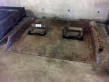 STEEL DOCK PLATE W/ BUILT IN LIFTING LOOPS, 4'x51
