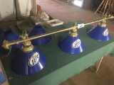 MILLER LITE POOL TABLE LIGHT W/ (2) SPARE SHADES