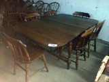 MOOSEHEAD FURNITURE 7-PIECE DINING SET: (6) CHAIRS & 64