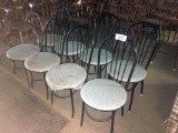 METAL FRAME DINING CHAIRS