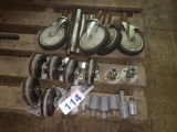 LOT OF EQUIPMENT CASTERS & LEGS