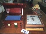 PICTURE FRAMES & LOG CABIN JEWELRY BOX