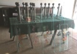 LOT OF ENGRAVED GLASS DIVIDERS