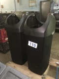 LOT OF (2) WASTE CANS