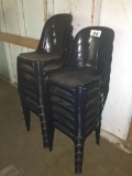 RD HENRY PLASTIC STACKABLE PATIO CHAIRS