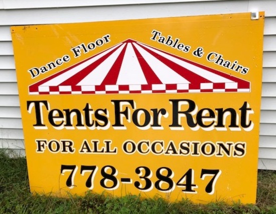 18-150 TENT RENTAL INVENTORY, TABLES & CHAIRS