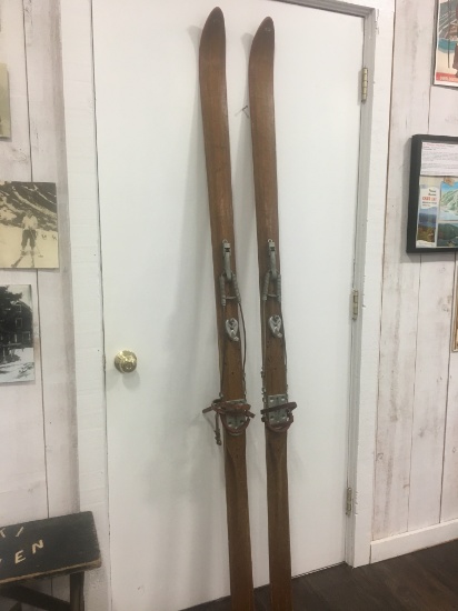 Antique Wooden Northlund Skis from SMOM collection $300 Value
