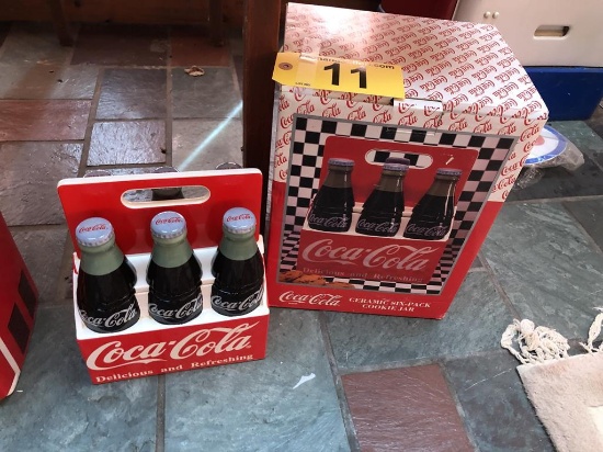 COCA-COLA CERAMIC 6-PACK COOKIE JAR