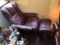 LEATHER RECLINER & OTTOMAN
